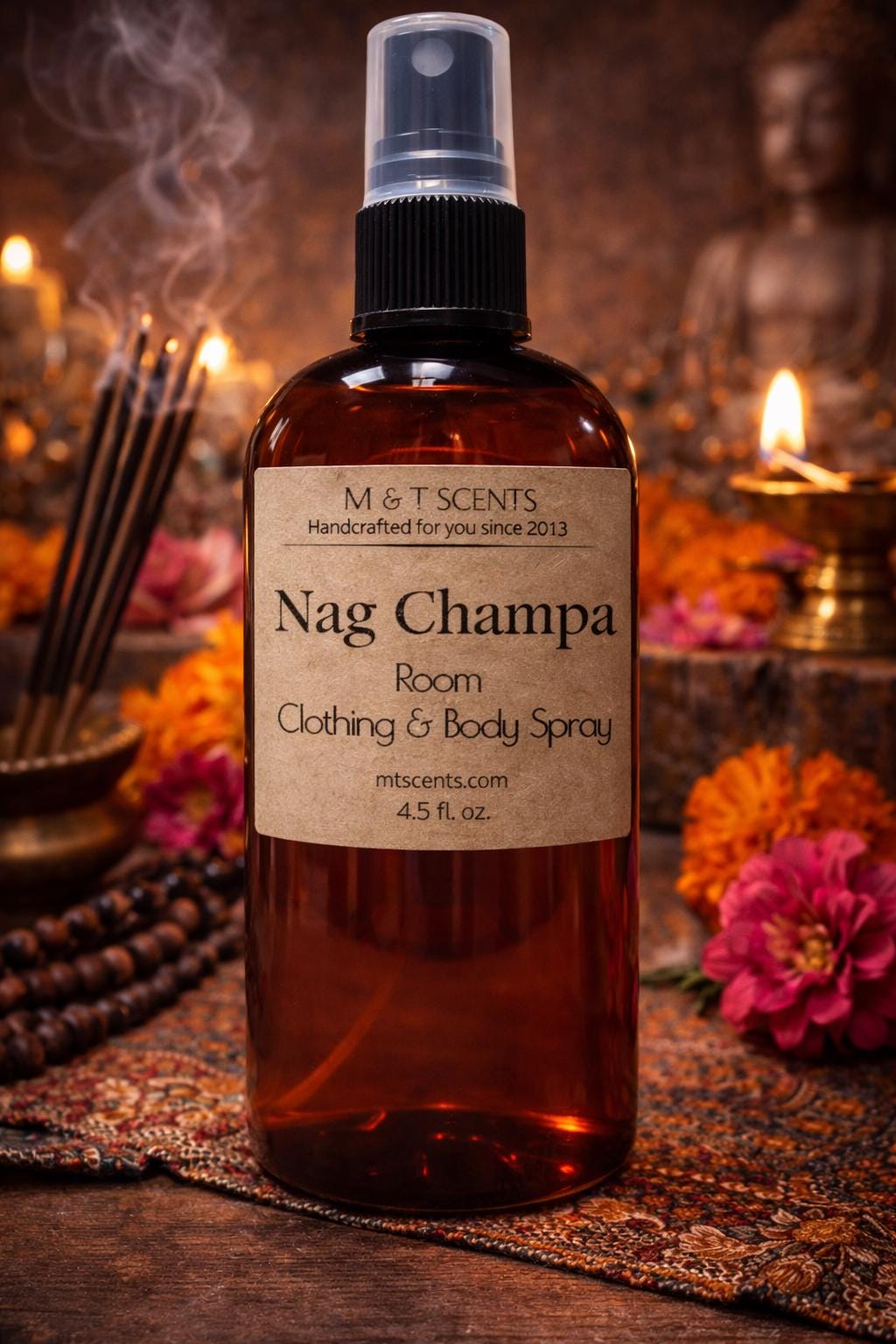 NAG CHAMPA Room & Clothing Spray GREAT Strong Scent 4.5 Fl Oz