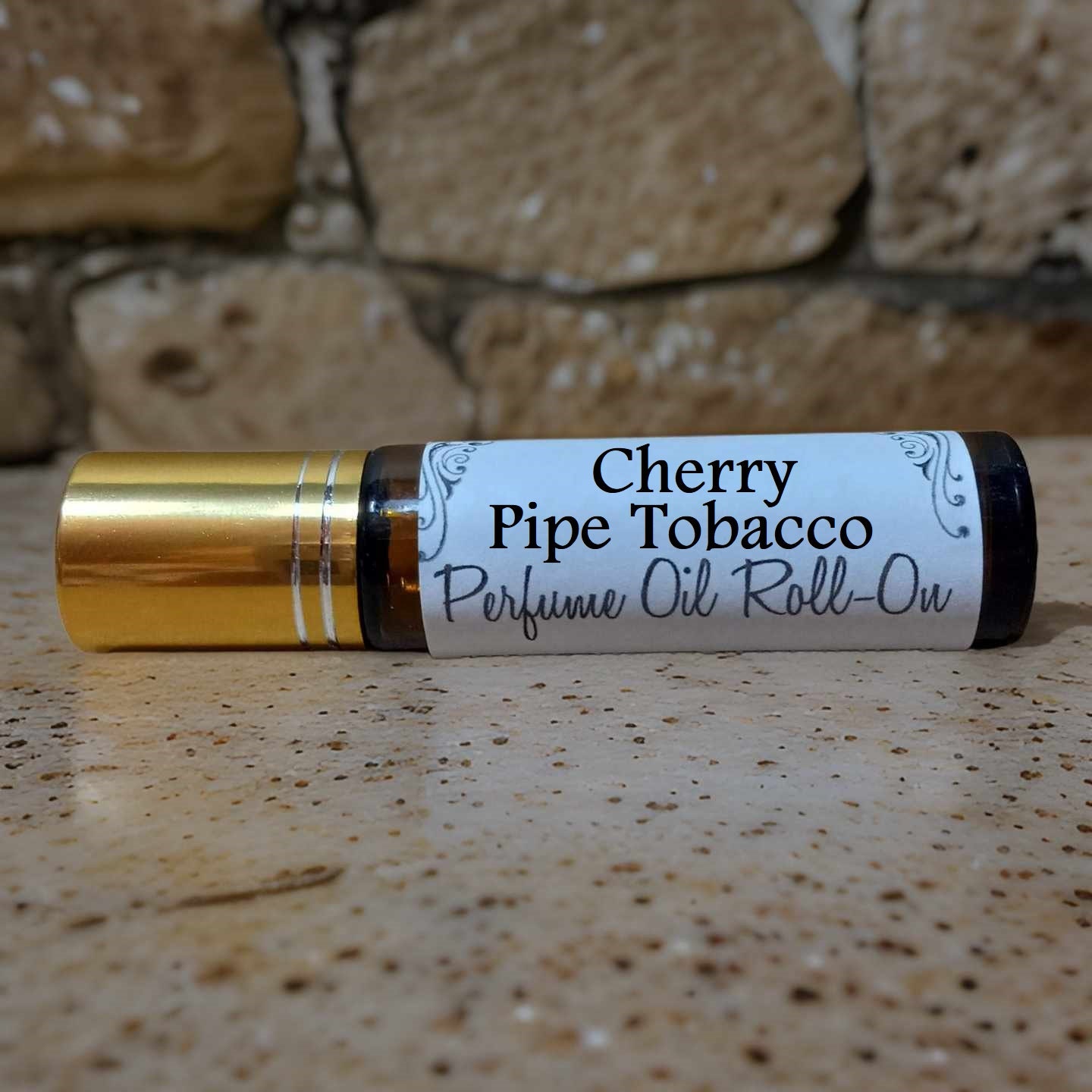CHERRY PIPE TOBACCO Gift Set | 3 Piece Men's Fragrance | Body Spray,  Roll-on Oil, Solid Balm | Cherry & Vanilla Tobacco Scent