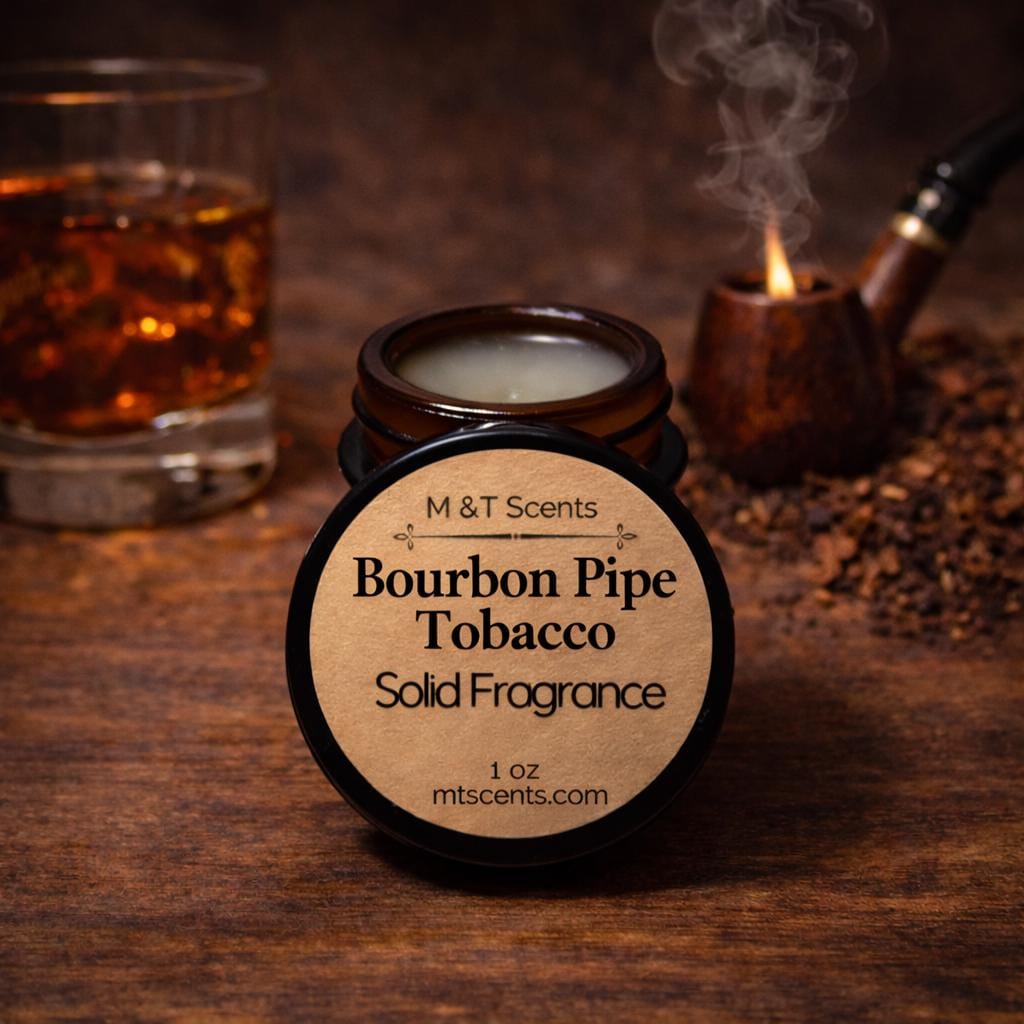 BOURBON PIPE TOBACCO Solid Fragrance Balm Retro, Vintage Look, 1oz Fresh Pipe  Tobacco Infused With Warm, Rich Bourbon, Amazing Scent!