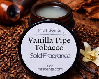 tobacco vanilla solid cologne VANILLA PIPE TOBACCO Solid Fragrance Balm, Natural, Handmade, Vintage Look  1 Oz Smells Just Like the Tobacco Grandpa Used to Smoke!
