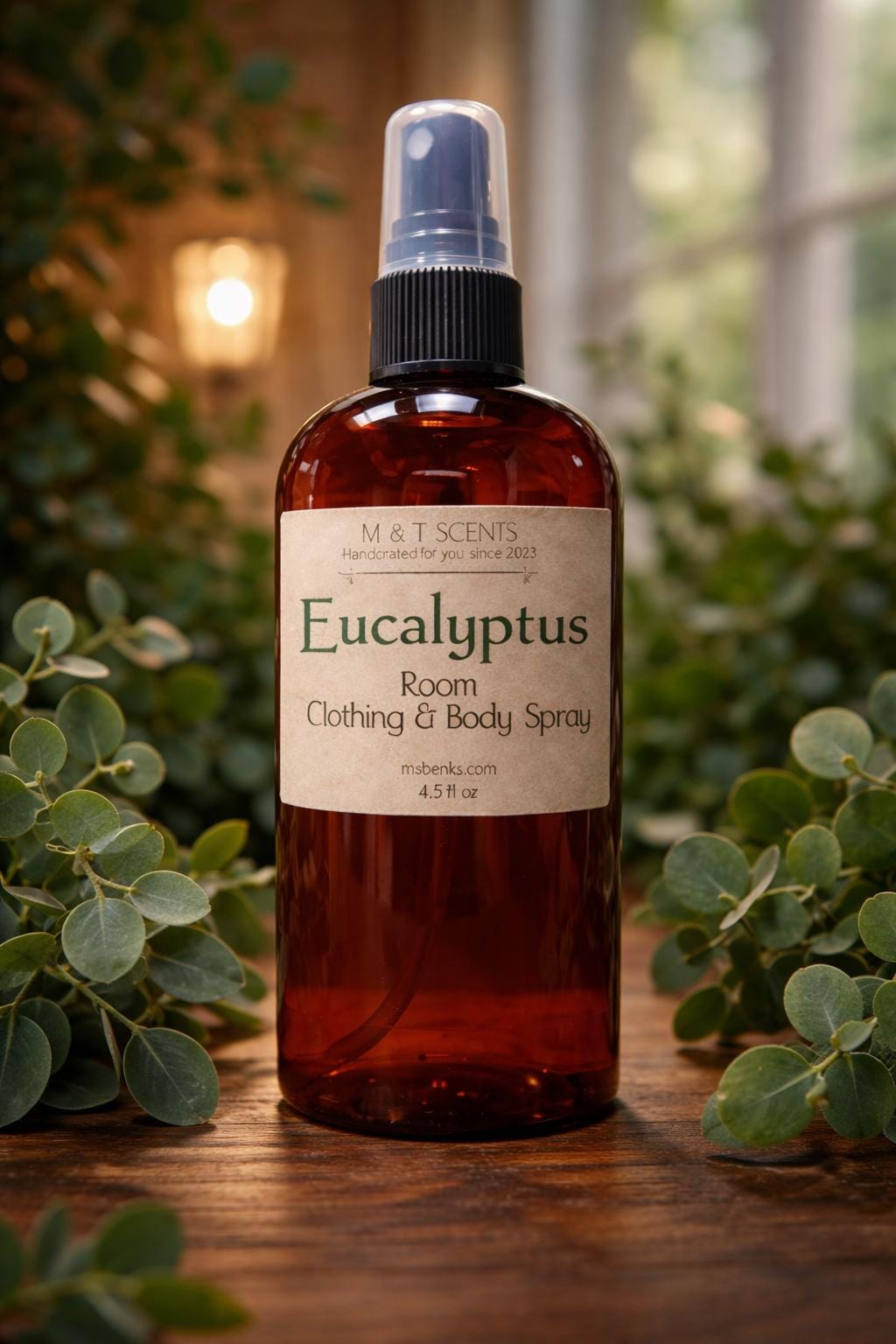 Eucalyptus Room & Clothing Spray Mist, Great Super Strong Scent 4.5 Fl Oz Fresh, Natural, Refreshing Smell With Top Camphor Notes