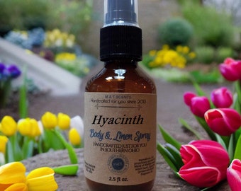 HYACINTH scented body Spray 2.5oz blend of fresh flower fragrances