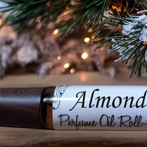 ALMOND Perfume Roll-On Oil Handmade Vegan - 10ml The fresh, pure almond scent you know & love