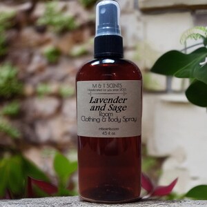 LAVENDER SAGE scented Room & Clothing Spray, 4.5oz, our beautiful, rich earthy blend of lavender and herbs