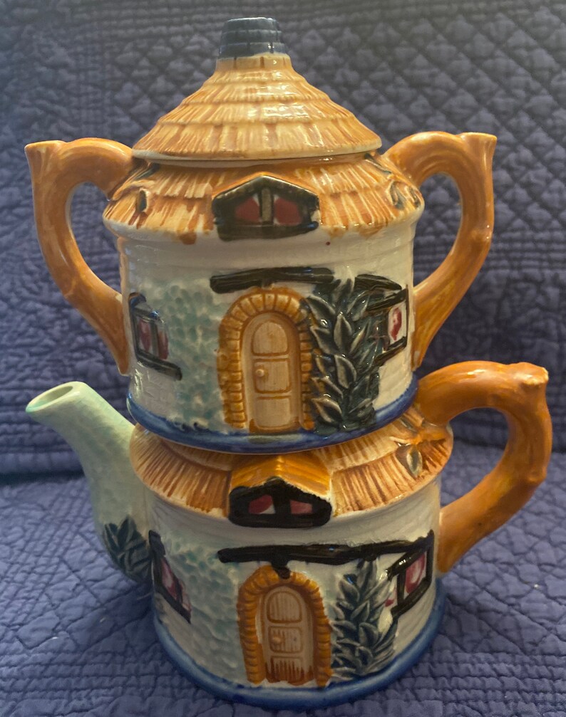 Cottage House Tea Set - Etsy
