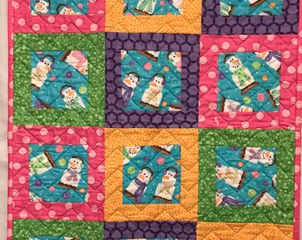 Snowmallows mini-quilt