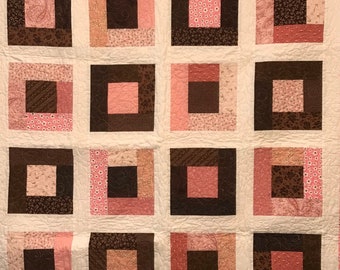 Pink and Brown quilt