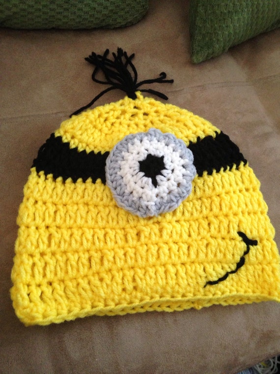 crochet minion hat