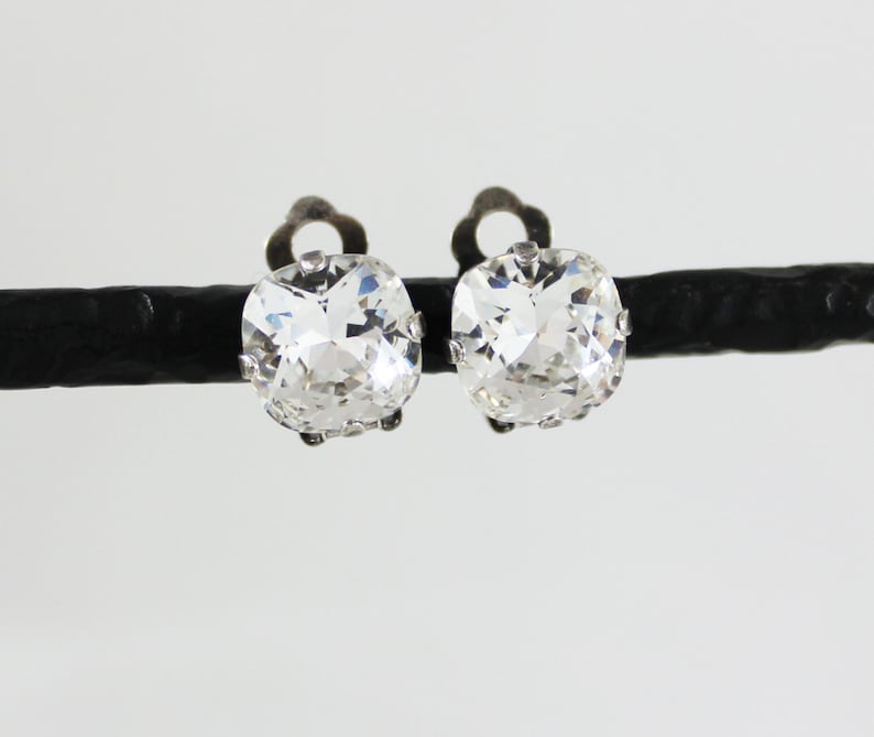 Clip on Earrings Classic Classic On Swarovski Crystal 12mm outlet