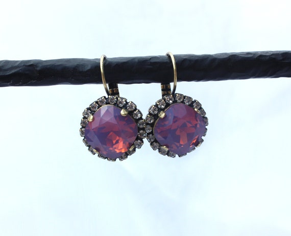 50 Stück #SW39 Swarovski® Perlen 4mm Bicone cyclamen opal