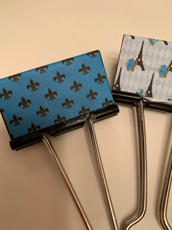 Teal binder clips sale