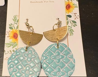 Handmade polymer clay statement earrings - various designs