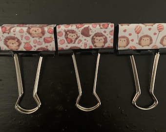 Sweet little hedgehogs set of 3 medium clips (Sept 2024)