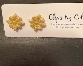 Handmade polymer clay studs earrings - various designs