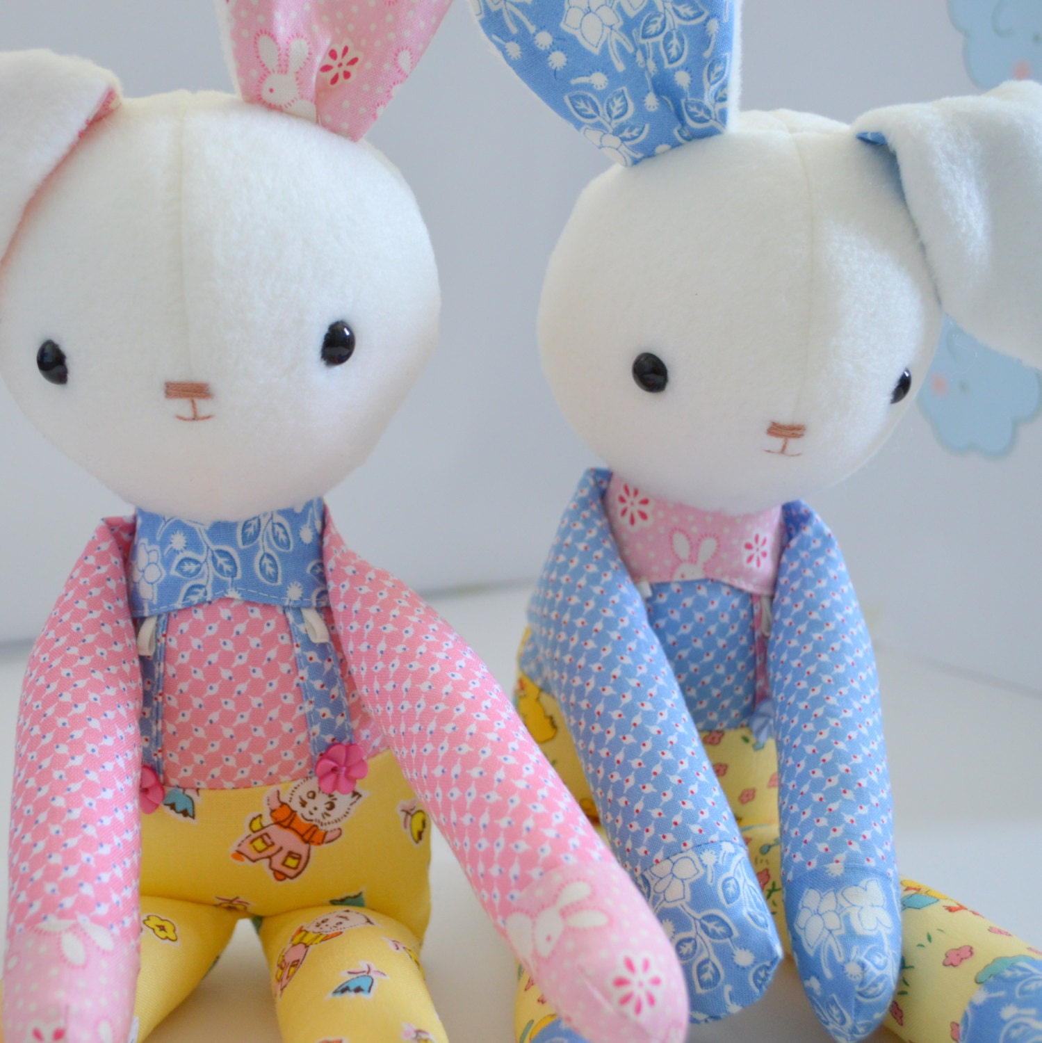 PDF sewing pattern soft toy Stuffed doll Plushie Little Etsy