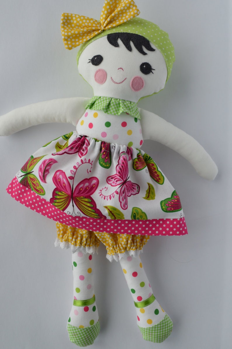 PDF sewing pattern Doll soft toy Dressed doll 'LEAH Etsy