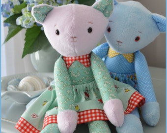 Karla Kitten Doll Sewing Pattern: 16" Plush Toy (PDF Pattern)