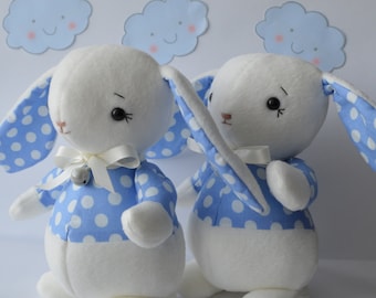 Rabbit Plushie Sewing Pattern: 'Ollie' Roly-Poly Bunny (PDF Pattern)