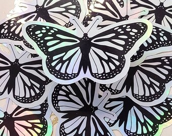 Schmetterling Holographische wasserdicht sterben Schnitt Aufkleber | Journal, Planer, Notebook, Basteln, iPad, Wasserflasche