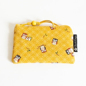 Piccolo portafoglio Maneki Neko, custodia con cerniera per gatti, portamonete verde scuro, piccola custodia per monete, custodia per gatti carina, porta carte giapponese, custodia AirPods