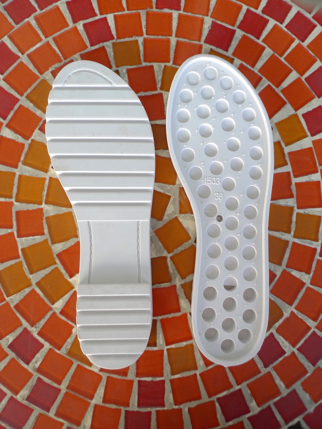 Set of 5 pairs 3640 EU size of white thick rubber soles Etsy