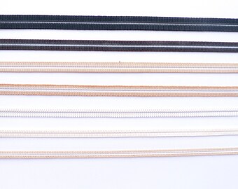 1 yard of black/beige/white elastic tape 6-10 mm ( 1/4"- 2/5") for sandal's buckle