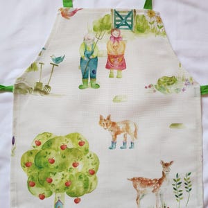 Farm Animal Children&#39;s Apron / Pinny / Toddler Apron/ Overall/ Child&#39;s Apron