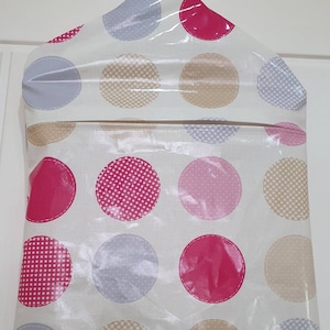 Peg bag,peg storage,oilcloth peg bag,peg storage,clothes peg holder,clothes pin bag, multi spot oilcloth peg bag