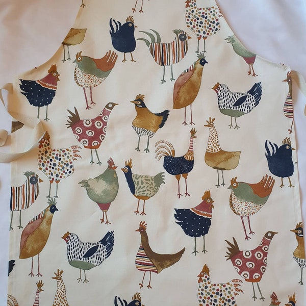 Adult, Cream Chicken Cookery Adult Apron / Overall / Pinny