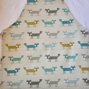 Fox Woodland Animal Children&#39;s Apron / Pinny / Toddler Apron/ Overall/ Child&#39;s Apron 10-12 yrs