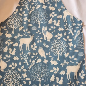 Ladies Blue Woodland Cookery Adult Apron (very slight seconds)