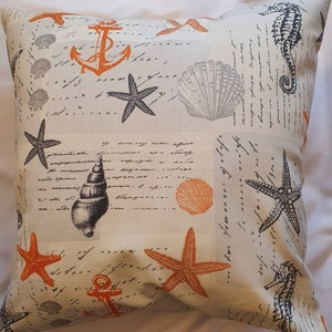 Beach / Bird / Fish / Boat / Seahorse Seaside Cushion Cover / Pillow