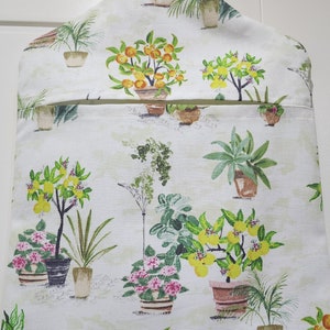 Plant Peg bag,peg storage,fabric peg bag,peg storage,clothes peg holder,clothes pin bag, plant fabric peg bag