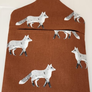Peg bag,peg storage,fabric peg bag,peg storage,clothes peg holder,clothes pin bag, fox fabric peg bag