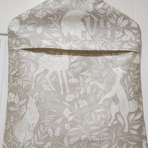 Woodland Peg bag,peg storage,oilcloth peg bag,peg storage,clothes peg holder,clothes pin bag, woodland oilcloth peg bag