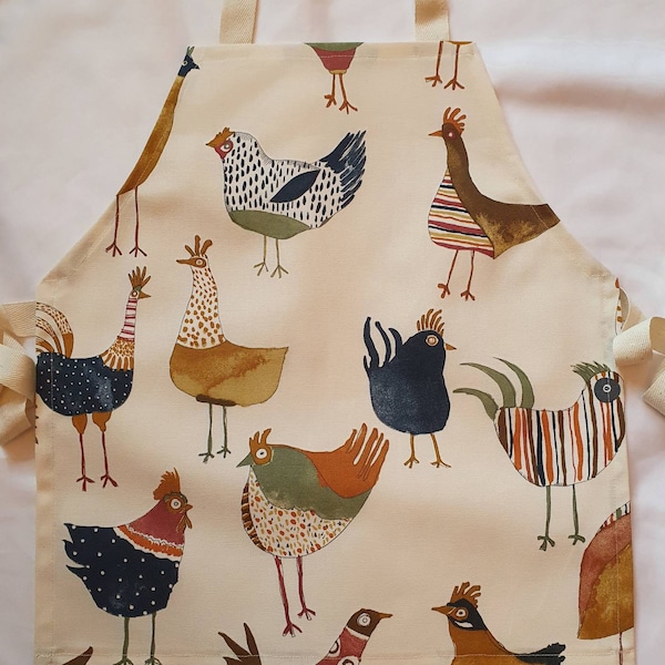 Chicken Children's Apron / Pinny / Toddler Apron/ Overall/ Child's Apron