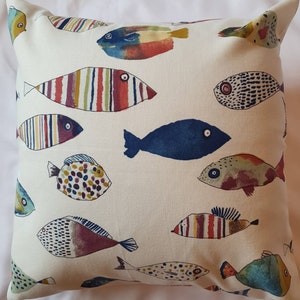 Cream Fish Cushion Cover / Pillow