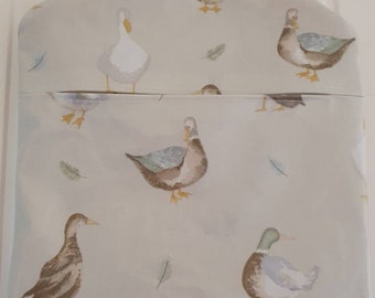 Petit sac à pinces canard, rangement pour pinces, sac à pinces en toile cirée, rangement pour pinces, support pour pinces à linge, sac à épingles à linge, sac à pinces en toile cirée canard