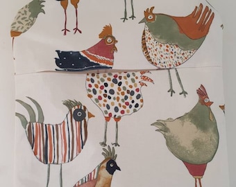 Chicken Peg bag,peg storage,fabric peg bag,peg storage,clothes peg holder,clothes pin bag, chicken fabric peg bag