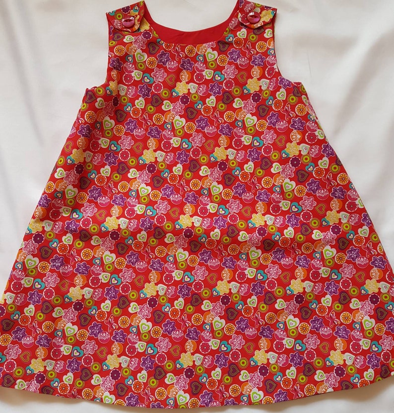 heart pinafore dress