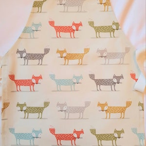 Fox Animal Children&#39;s Apron / Pinny / Toddler Apron/ Overall/ Child&#39;s Apron