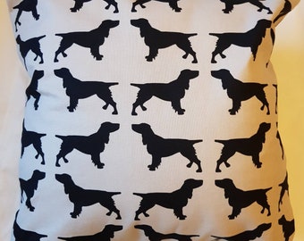 Black Dog Cushion Cover / Pillow