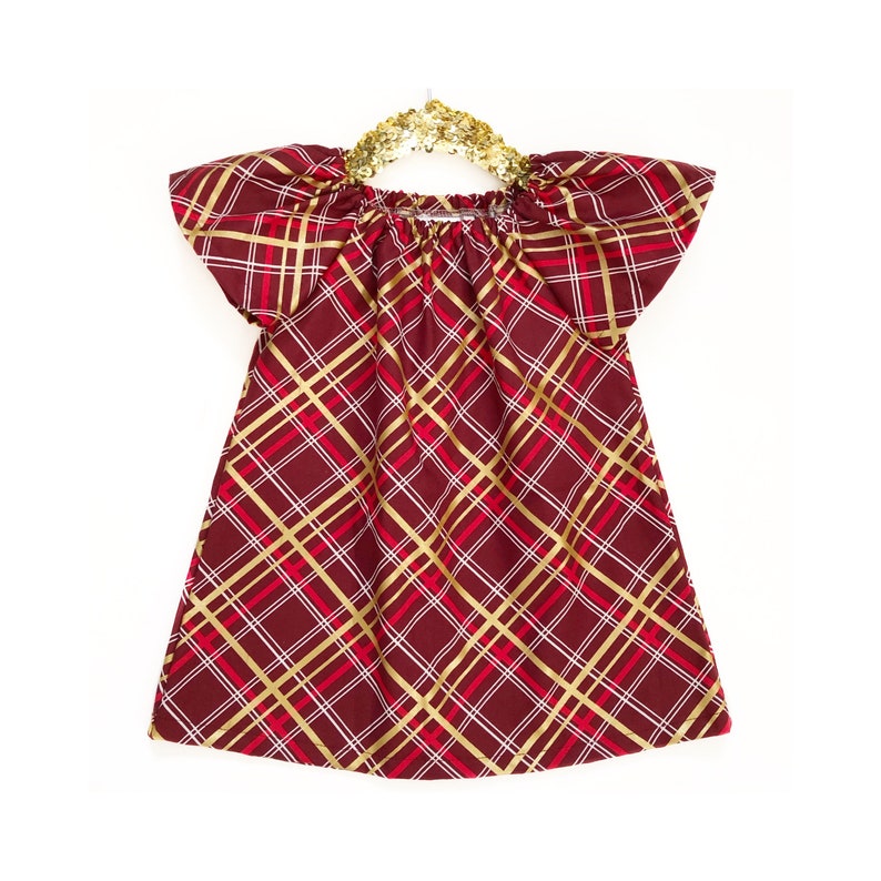 girls plaid holiday dress