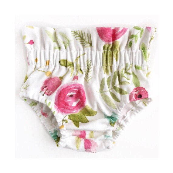 Baby Bloomers High Waist Bloomers Floral Baby Bloomers Etsy