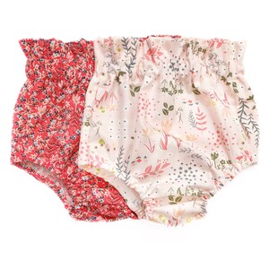 Floral Baby Bloomers, High Waist Bloomers, Baby Bloomers, Baby Shorts, Toddler Bloomers, Toddler Shorts, Floral Bloomers, Floral Shorts