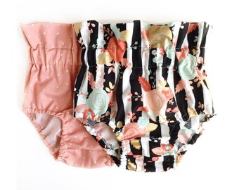 Floral Baby Bloomers, High Waist Bloomers, Baby Bloomers, Baby Shorts, Toddler Bloomers, Toddler Shorts, Floral Bloomers, Floral Shorts