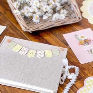Album fotografico artigianale decorato con Bandierine personalizzate