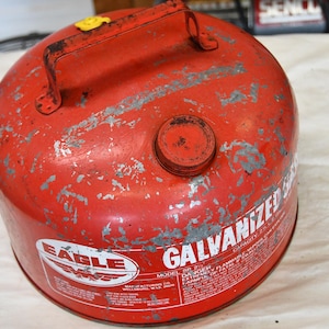 40s 50s EAGLE トラッシュ缶　アメリカ製　ヴィンテージ VINTAGE EAGLE THE GASSER 5 GALLON GAS CAN NO SPOUT NICE CONDITION