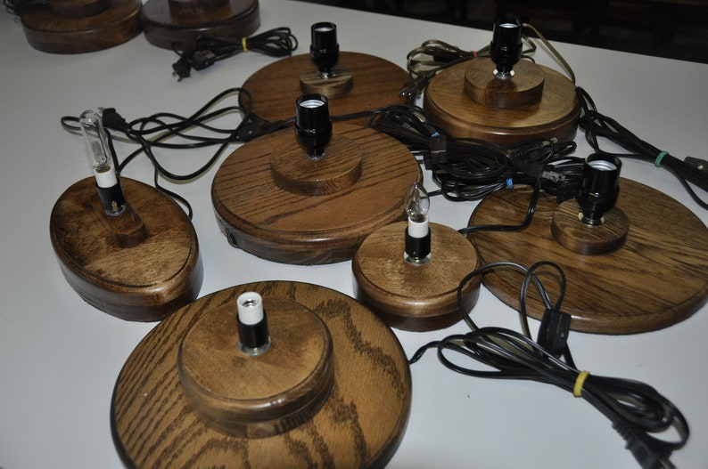 Wood Ceramic Christmas Tree Base With Light Etsy