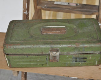 Vintage Green Union Steel Box